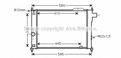 AVA QUALITY COOLING ol2140 -  Радиатор, охлаждение двигателя